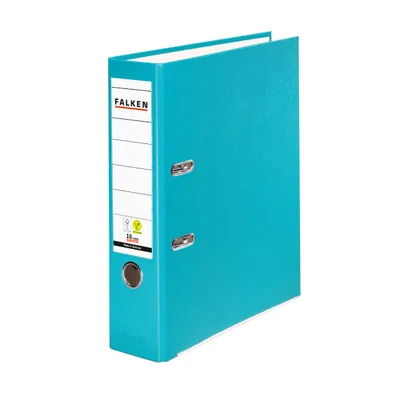Produktbild von Falken Ordner S80 11286580 DIN A4 80mm PP türkis