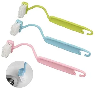Image de Brosse de toilettes longue avec manche, gadget amusant, blanche