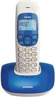 Image de Téléphone sans fil Brondi Nice Eco Dect mains libres réveil bleu blanc