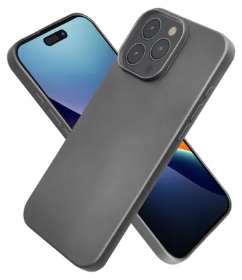 Produktbild von kwmobile Handyhülle für Apple iPhone 16 Pro Max Hülle - Silikon Case metallisch schimmernd - Schutzhülle Cover - Metallic Grau
