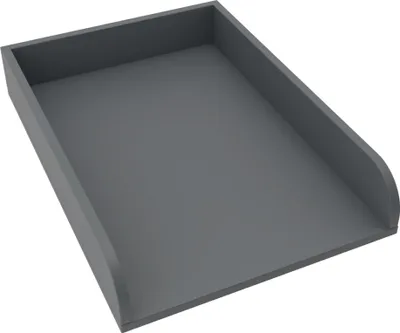 Produktbild von regalik Wickelaufsatz Universal, Wickeltischaufsatz für Kommoden in beliebiger Breite, Abnehmbar Wickelkommode aufsatz, Abgerundeten Frontplatten, Graphit, 72cm x 54cm