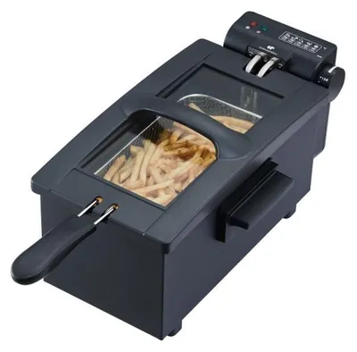 Imagen del producto de Freidora eléctrica - CONTINENTAL EDISON - CEFR3BLK - 3 litros - 2000 W - 1 cesta - Negra