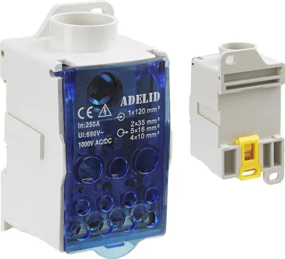 Produktbild von Abzweigklemme Sammelklemme Verteilerblock Verteilung Block Klemmblöcke 250A