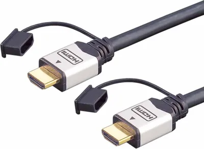 Obrázok produktu pre e+p HDMI 401/5, 5 m, Typ HDMI (štandard), Typ HDMI (štandard), 4096 x 2160 px, Čierna