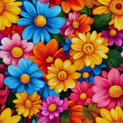 Image de OUTDOOR DÉCORDS OXFORD - motif fleurs multicolores | DX18083