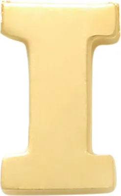 Produktbild von Neu Bling 9NBG-902I Gold Letter Earring I - 1/2 Paar - 14 Karat - 3.5x2.1mm - Ohrring - Geschenk für sie - Gold