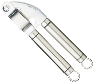 Knoflookpresse aus Edelstahl, 20,5 cm, mit Auffangbehälter
