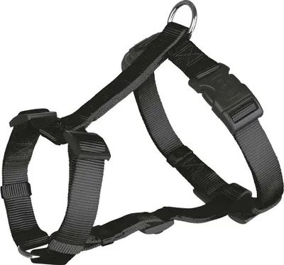 Obrázek produktu pro Trixie Nylonový postroj CLASSIC - černá Velikost: M-L:hruď:50-75cm/20mm