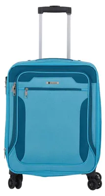 Image de Valise cabine bleu clair, souple, de 55 cm, avec extension