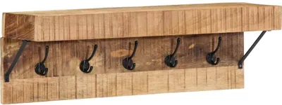 Obrázek produktu pro vidaXL Věšák na kabáty hnědý 73 x 19 x 23 cm z masivního mangového dřeva