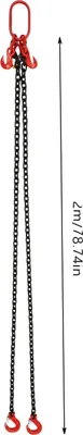 Produktbild von Kettenhebezeug, 2T Tragfähigkeit, langlebige Legierungsstahlkonstruktion, Rot