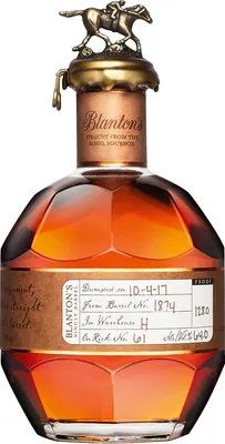 Image de Blanton's STRAIGHT FROM THE BARREL BOURBON 61,6% Vol. 0,7l en boîte cadeau