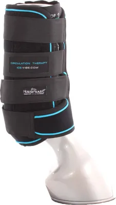 Produktbild von Horseware Ice-Vibe by HW Boot LED Erste Hilfe Schwarz/Aqua HW 20, Größe Pferd:Full