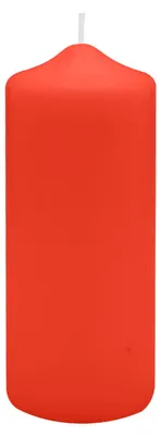 Produktbild von Spitzkopf Stumpen Kerzen Paprika Rot 15 x Ø 7 cm, 6 Stück