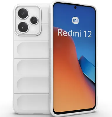 Produktbild von Handyhülle für Xiaomi Redmi 12 5G Weich TPU Silikon Stossfest Anti-rutsch Hülle Weiß