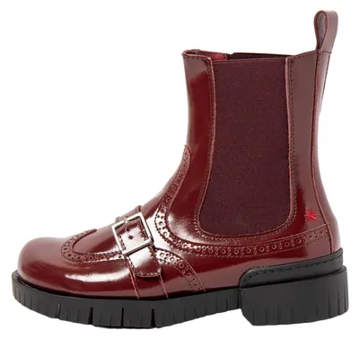 Image de Art Bottines pour Femme 1848 NAPPA SHINNY BURDEOS /OXFORD Couleur Rouge