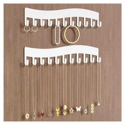 Produktbild von Halskettenhalter, Wandorganizer (weiß)