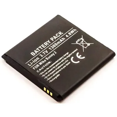 Produktbild von Akku für Wiko 2510 Li-Ion 3,7 Volt 1300 mAh schwarz