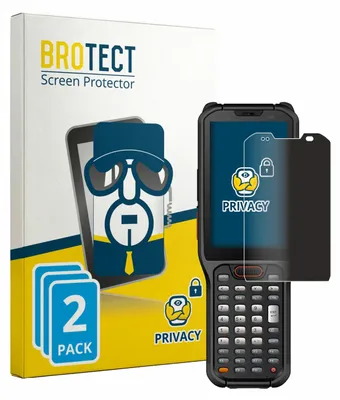Produktbild von 2x BROTECT Sichtschutzfolie für Urovo RT40S Anti-Spy Privacy Sichtschutz Blickschutz Folie Blaulicht-Schutz
