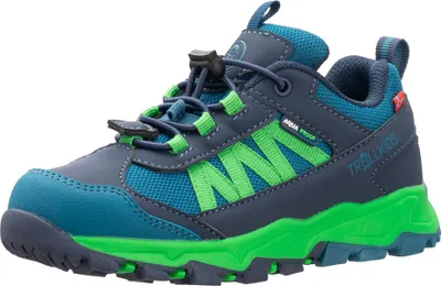 Image de Trollkids Tronfjell, chaussures de randonnée à lacets, couleur bleue