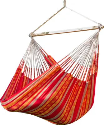 Produktbild von Potenza Hängesessel 180x140cm Pereira XL Hängestuhl , Hängesitz bis 160 kg Handgefertigt aus Baumwolle Hängematte Schaukelstuhl