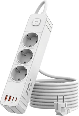 Obrázek produktu pro Zásuvková lišta s USB-C PD 20W – trojzásuvková s ochranou proti přepětí