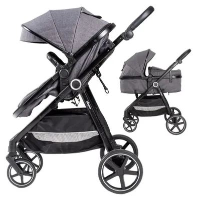 Image de Interbaby Poussette 2 en 1 Versa - Gris