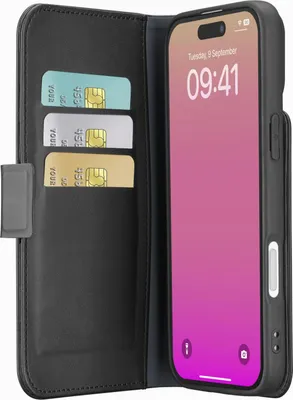 Image de CELLULARLINE Cellularline Agenda livre - iPhone 17 Etui livre effet cuir avec fermeture magnétique