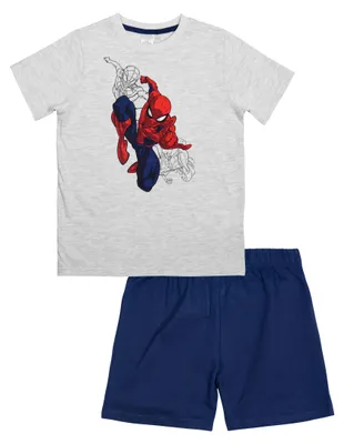 Immagine prodotto di Pigiama Marvel Spiderman - pigiama in cotone con camicia a maniche corte e pantaloncini 122/128