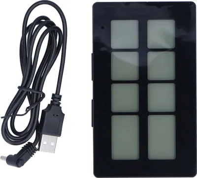 Produktbild von Digitaler Küchentimer, schwarzer magnetischer Countdown-Timer mit großer LED für den Haushalt
