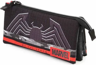Produktbild von Marvel Venom Monster Triple Mäppchen Schwarz Schwarz One Size