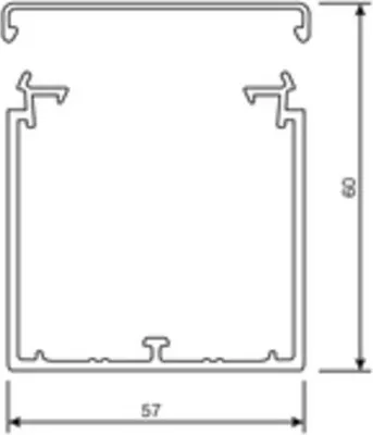 Obrázek produktu pro Hager Leitungsführungskanal LF60060 60x60mm verkehrsweiß (LF6006009016)