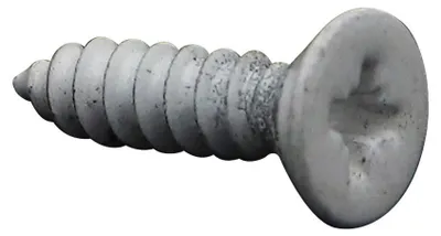 Produktbild von Blechschraube Edelstahl A2 Senkkopfschraube Pozi 4,2 x 45 RAL9010 reinweiß