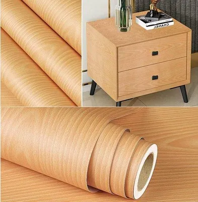 Produktbild von Famanu Vinylfolie mit 3D Holzoptik - 60 cm x 3 m