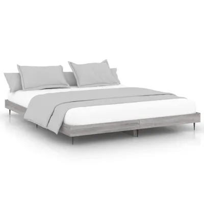 Produktbild von Bettgestell ohne Matratze Grau Sonoma 180x200 cm Holzwerkstoff