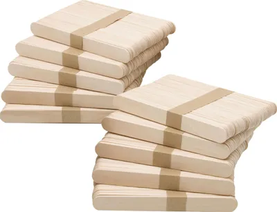 Produktbild von 500 Stück Holzstäbchen aus naturbelassenem Holz - 15x1,8 cm