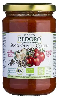 Produktbild von Tomatensauce mit Oliven und Kapern  290g - Redoro