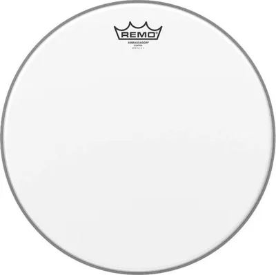 Produktbild von Remo Ambassador Coated Snare Fell 14 mit Schlagzeugstöcken