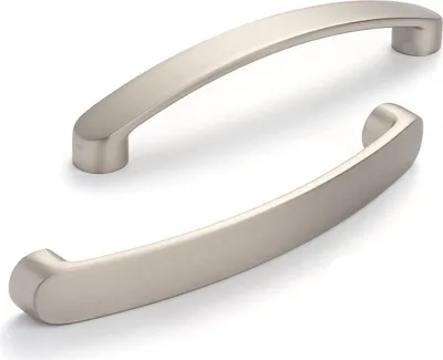 Produktbild von Küchenschrankgriffe gebürstetes Nickel - 6 Stück - 192mm - Silber