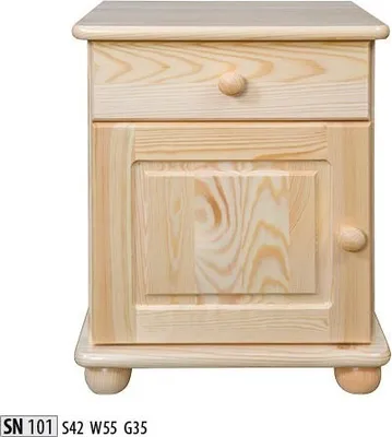 Produktbild von Nachttisch Holz Nachttische Tisch Konsolen massiv Konsolen Kommode Landhaus Stil