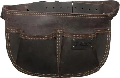 Produktbild von Abgerundete Nageltasche Leder DIMOS mit Gürtel und 2 Fächern - 205736