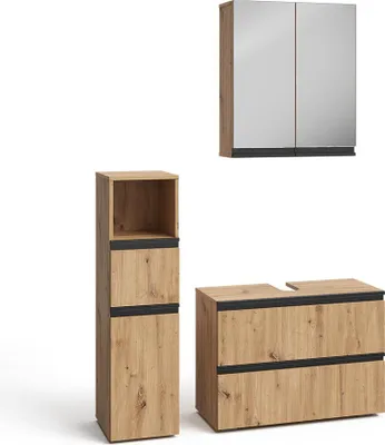 Obrázek produktu pro Koupelnový nábytek Vicco Torren Artisan 3 kusy, s midi skříní, Model 59598