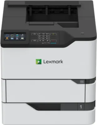 Zdjęcie produktu dla Lexmark MS826de, Laser, 1200 x 1200 DPI, A4, 66 stron/min, Podwójne drukowanie, Czarny, Biały