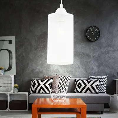 Produktbild von Pendant Light 1MT E27 Elegant Stylish Ф130mm Mod VT-7132 - SKU 3829 - Metall Matt Weiss