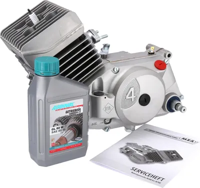Zdjęcie produktu dla Silnik 70cc, 4-biegowa, srebrna obudowa, wkladka Ø53mm - Simson S70, S83, SR80