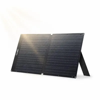 Produktbild von ALLPOWERS SOLAX Solarpanel 100W Faltbar, Monokristallines Tragbares Solarmodul, 23–25% Effizienz, IP68 Wasserdicht, für Powerstation, Wohnmobil Camp