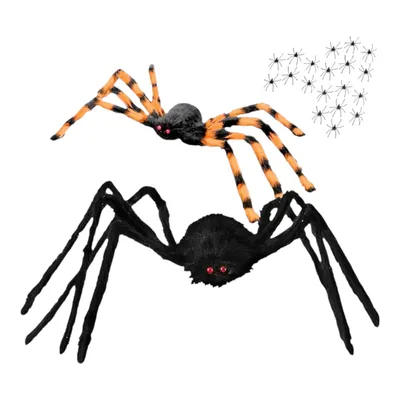 Produktbild von Spinnen und Spinnweben Halloween Deko Set XXL