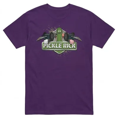 Obrázek produktu pro Tričko Rick and Morty – uni, pro muže/ženy, bavlna, model TV36020 (velikost S), fialové