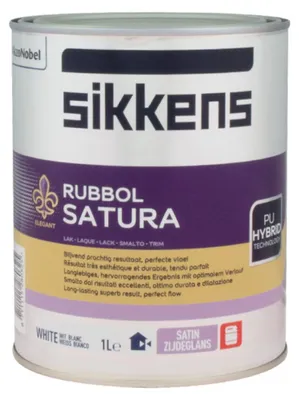 Produktbild von 1 Liter Sikkens Rubbol Satura Weisslack Kunstharzlack Lack Farbe