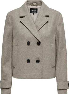 Produktbild von ONLY Elegante Doppelknopf Jacke mit Revers und Taillenlänge Größe XS